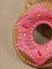 Handmade Donut Bag Pendant Genuine Leather Bags Keychain for Handbags Interesting Stylish Luxury Design Bag Accessories