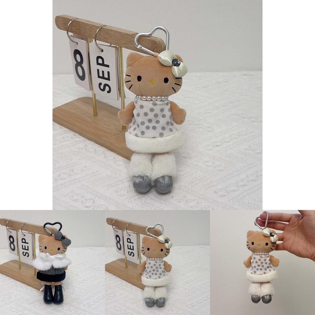 Plush Keychain With Heart Closure For Girls And Gift Use