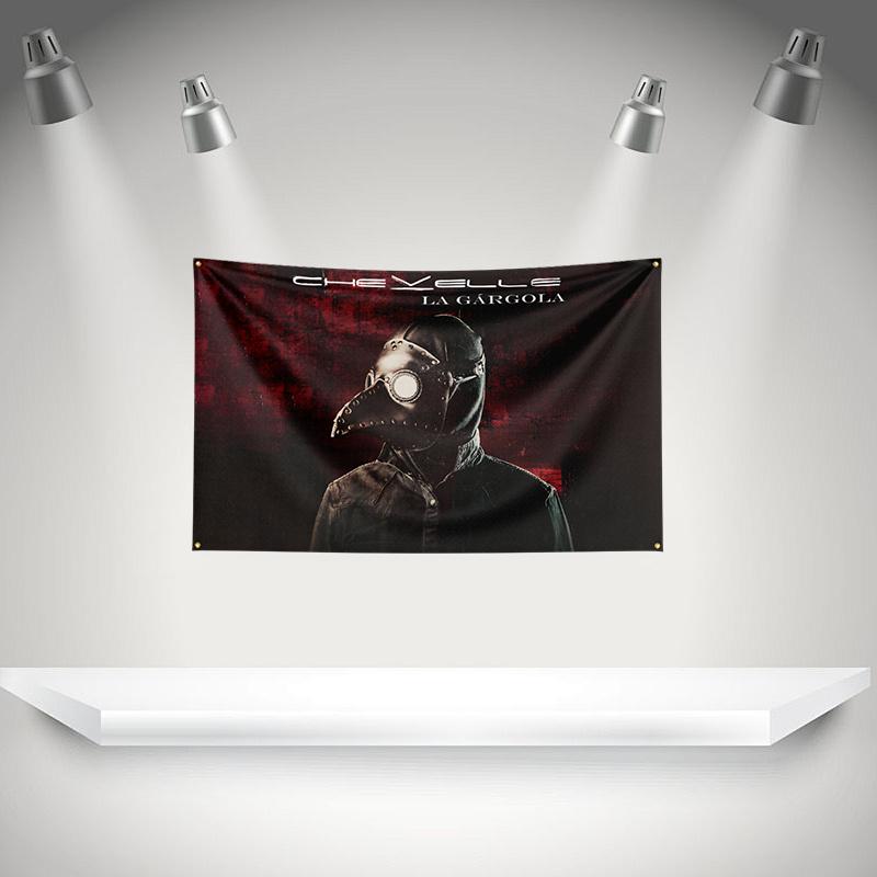 C-Chevelles Flag Rock Music Band Banner HD Printing Tapestry Exhibition, Music Band Fans, Garage Decor