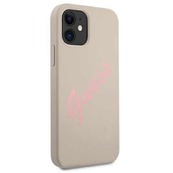 Guess Guhcp12Slsvsgp Iphone 12 Mini5,4 Szaro Różowy/Grey Pink Hardcase Silicone Vintage