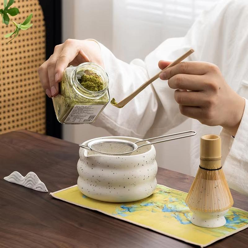 Matcha Whisk Set includes Matcha Whisk and Scoop The Perfect Bamboo Whisk for Matcha Tea Japanese Tea Making Tools