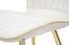 Paris Chair Space Beige Gold Set 2 Pz Cm 46X58X77