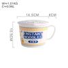 Ins style kreative Instant-Nudel Keramik Tasse Schüssel mit Deckel Bento-Box Studenten Brotdose Instant-Nudel Schüssel Suppenschüssel Set