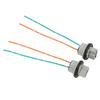 2pcs Light Sockets 12A 10V Heat Resistant LED Harness Connectors with Wire for Industrial