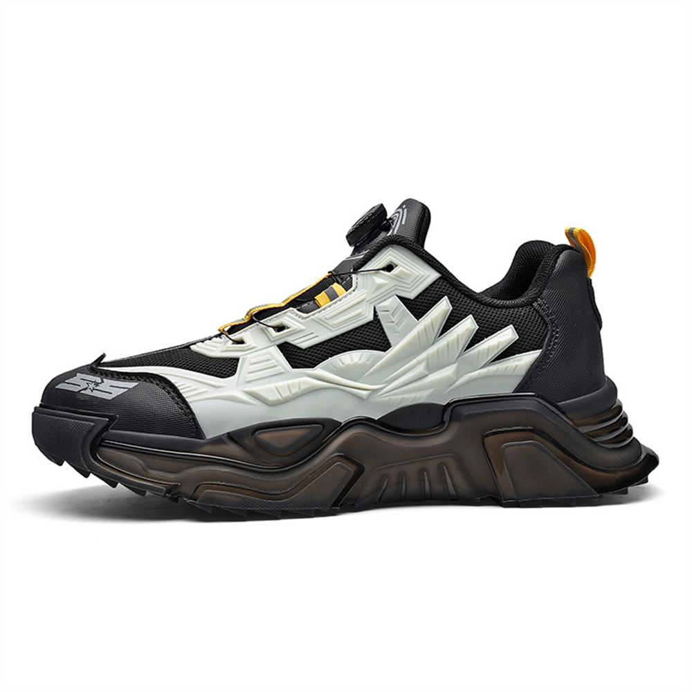 Fashion Two Tone Black Men's Gray Shoes Training Sneakers 45 Size Genuine Sports Kit Shoos Particular Badkets Krasovka Snearkers