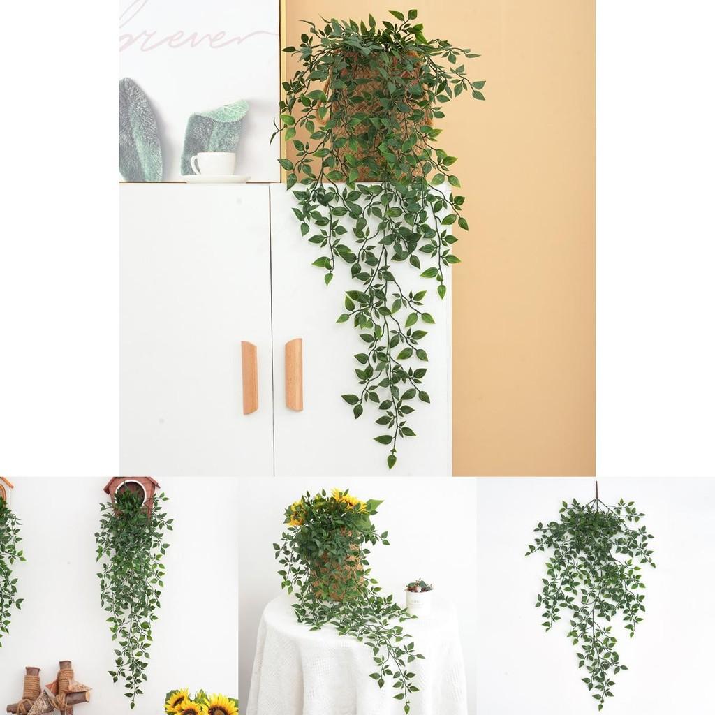 Nástěnná umělá rostlina Epipremnum Aureum s realistickou liánou Mandragora pro domácí dekoraci a kancelářské použití