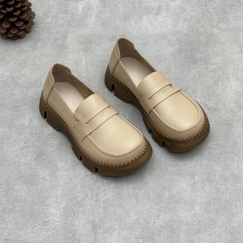 New Style Platform Shoes - Flat Platform Round-toe Casual Women's Single Shoes