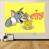 Cartoon TTom And JJerry Tapestry Wall Hanging Printed Polyester Tapestry INS Decoration Wall Decor