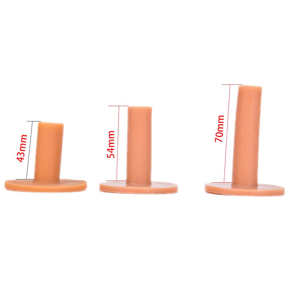 3Pcs Rubber Driving Range Golf Tees Holder Tee Home Training Practice Mat