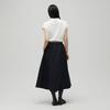 Brown Belt Back Banded Long Skirt As1ws220