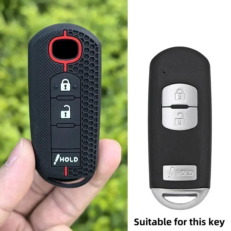 Silicone Car Key Case Cover For Mazda 2 3 5 6 Bl Bm Gj Atenza Axela Demio Cx-3 Cx3 Cx-5 Cx5 Cx7 Cx-9 Cx8 Keychain