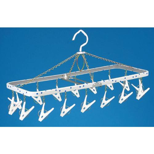 Nishida Small Corner Laundry Hanger with 16 Clothespins, Polka Dot Blue, Approx. W51.5 x D20 x H27cm, Product Number: 111117
