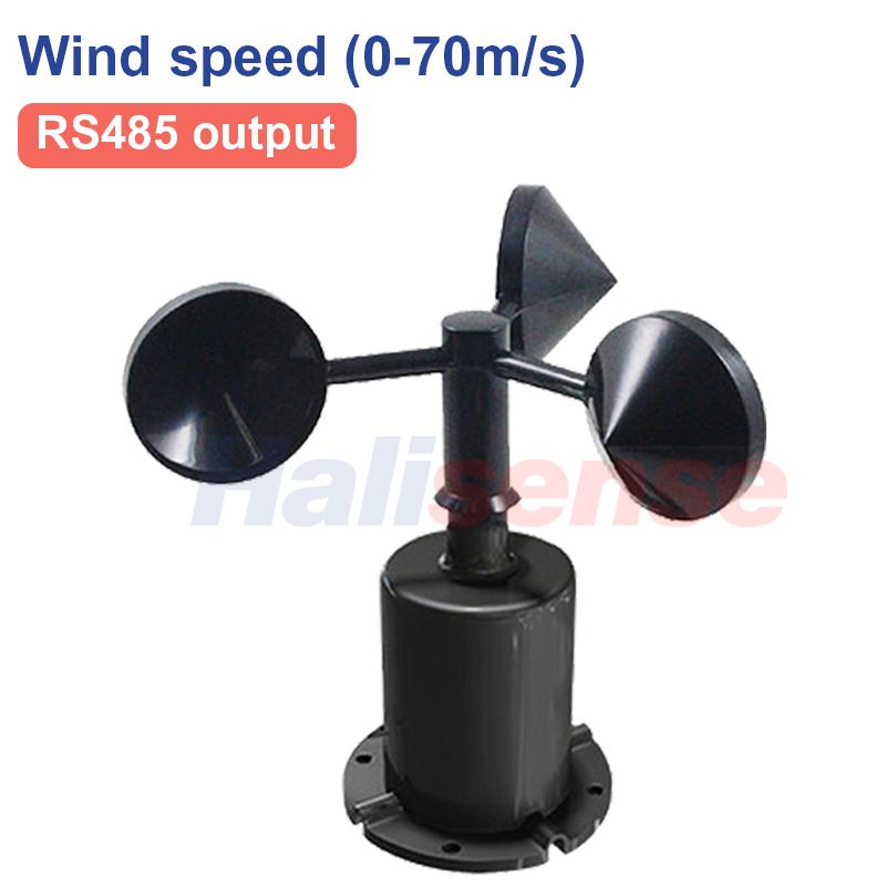 Station Météo 70m/s Extérieure Anémomètre à 3 Coupes Capteur Fibre de Polycarbonate Vitesse du Vent Direction du Vent Sortie RS485 4-20MA 0-5V