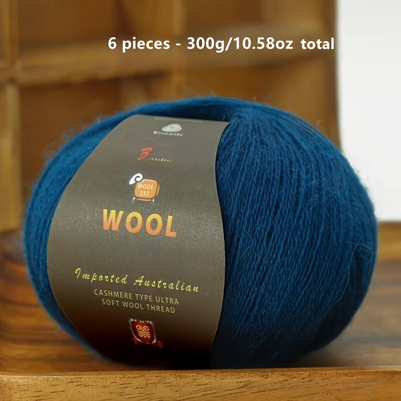 1PC Luxurious Wool Yarn Ultra Soft Anti-Pilling DIY Kit for Crochet & Hand Knitting Warm and Comfortable Wool Yarn 211g/10.58oz