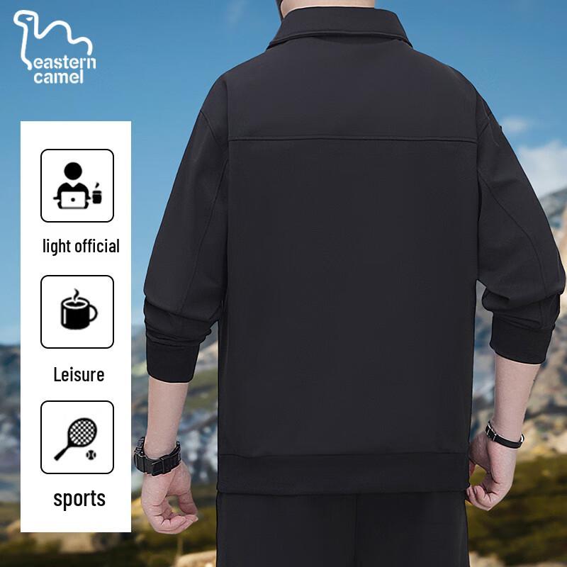 EASTERN CAMEL Men's Retro Loose Lapel Jacket