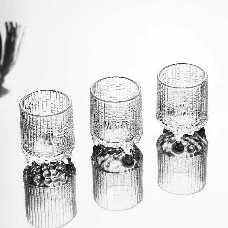 Creative Thickened Emperor Shot Glass Set - 2 Tael and 1 Tael Sizes