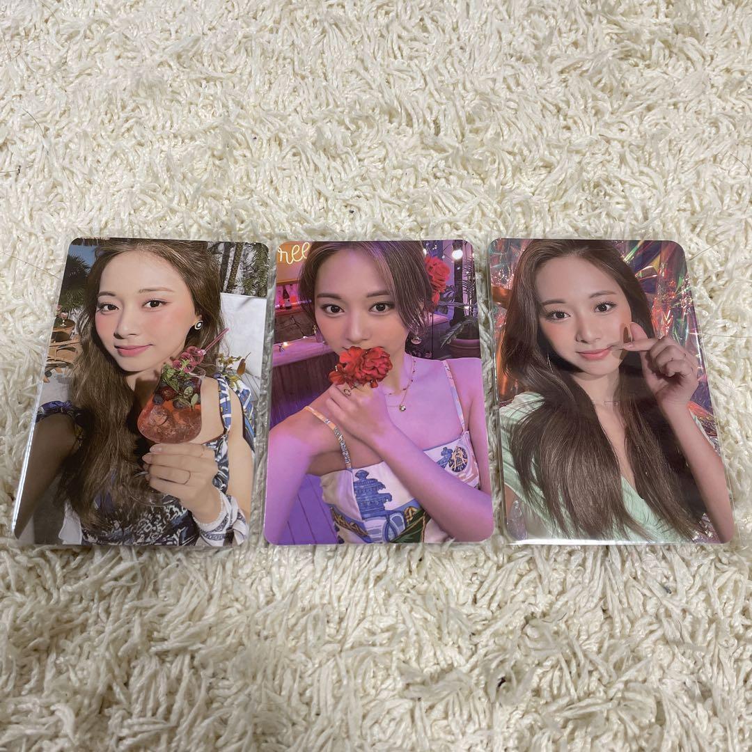 

[USED] Tzuyu trading card Taste of LOVE 3-piece set