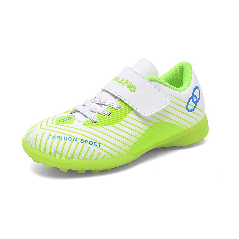

Футбольные бутсы на липучке tf сломанные ногти искусственный газон кожаные ноги мальчики и девочки подростки ученики начальной школы тренировочная обувь 39
