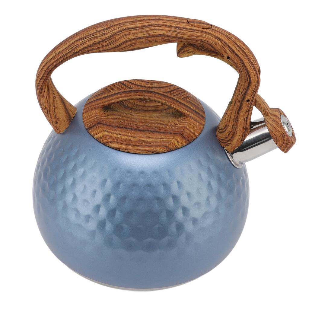 3 Liter Whistling Tea Kettle Stainless Steel Teapot with Handle For Induction Stove Electric Ceramic Stove Flash Blue