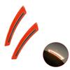 2pcs Car Reflective Stickers Wheel Eyebrow Mudguard Luminous Warning Decals Anti-collision Strips