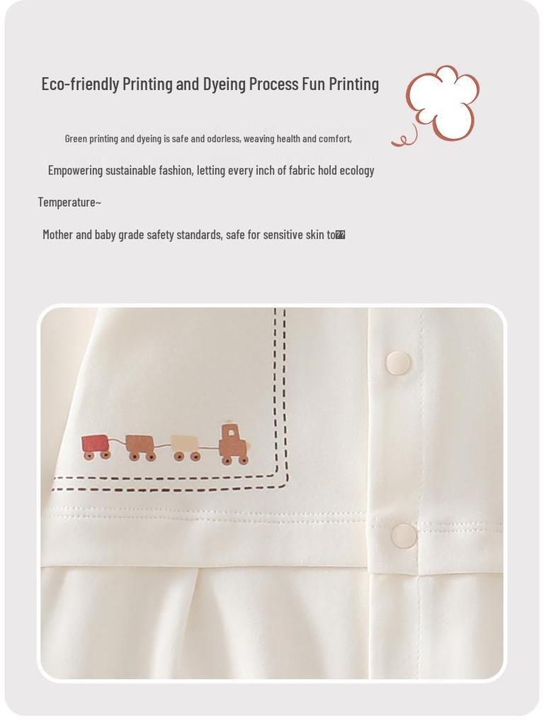 Baby Lapel Jumpsuit: Lightweight Four-Season Infant and Toddler Romper for Autumn and Winter