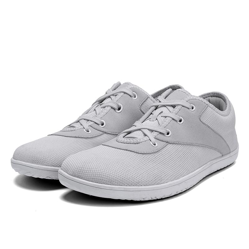 Fashion Summer Men's Mesh Barefoot Walking Shoes Flat Bottom Wide Toe Running Shoes Large Comfortable Soft Bottom Outdoor Driving Shoes