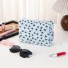 Portable Bow Makeup Bag Multifunctional Large Capacity Cosmetic Organizer Toiletry Handbag Women