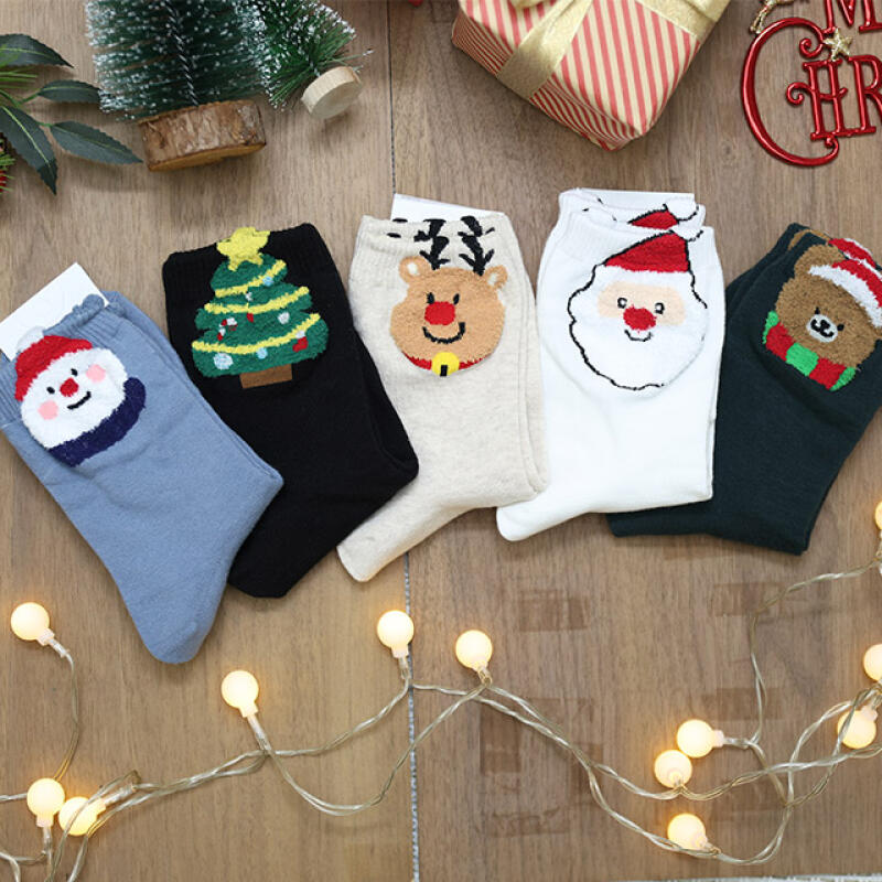 Welcome Christmas Stockings Dark green
