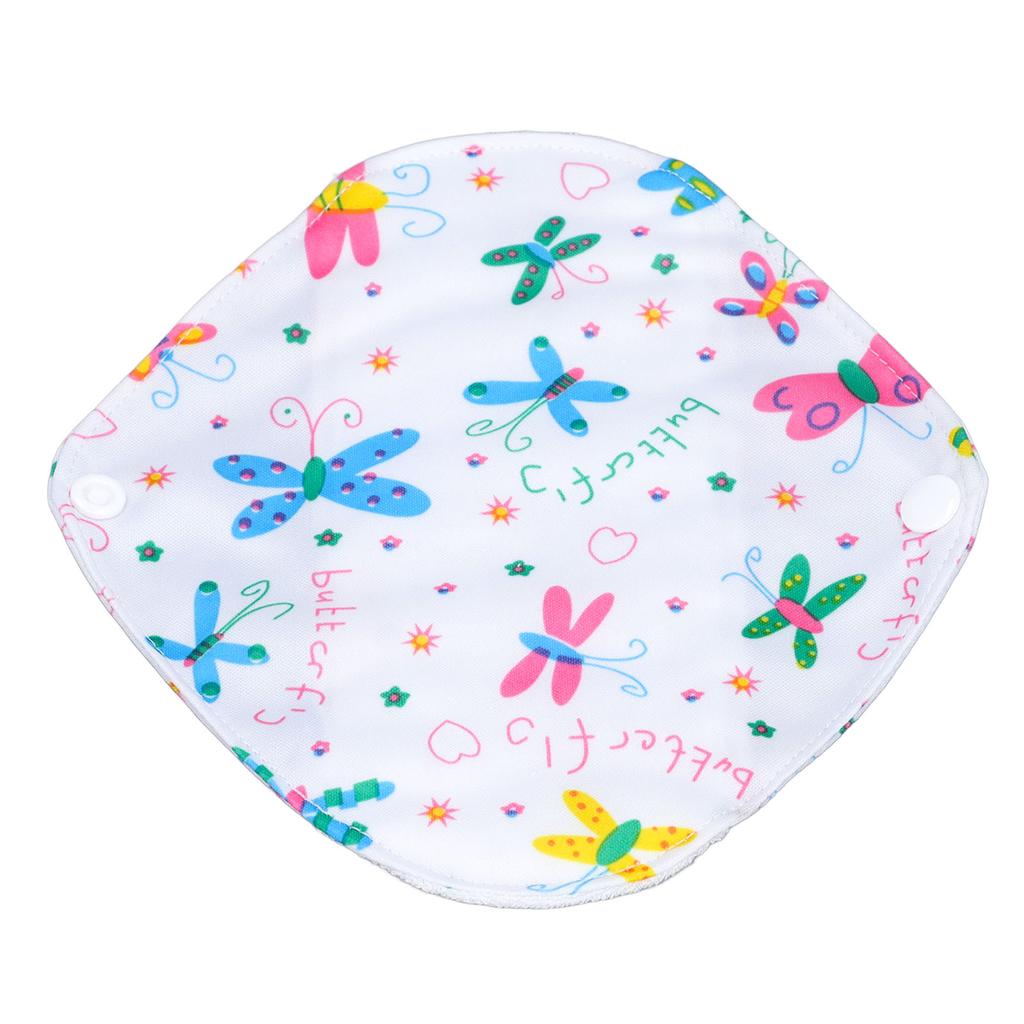 5 Pcs Reusable Menstrual Pads Washable Water Proof Comfortable Breathable Bamboo Charcoal Sanitary N