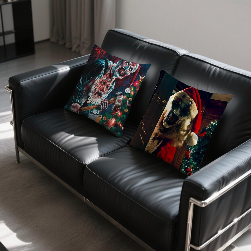 T-Terrifier cushion cover Square Sofa Cushion Cover Casual Skin-Friendly Comfortable Film Pillow 3 Horror Cover