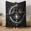 1pc Witch's Hat Illuminated by Stars and Moonlight Cute Design for Home Decor, Gift Idea, Living Room, Travel, Camping, Car Blankets