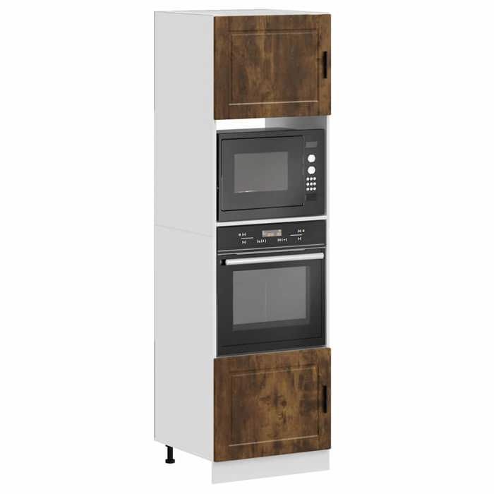 VidaXL Armoires de four 2 pcs Porto chêne fumé bois d'ingénierie 3315056