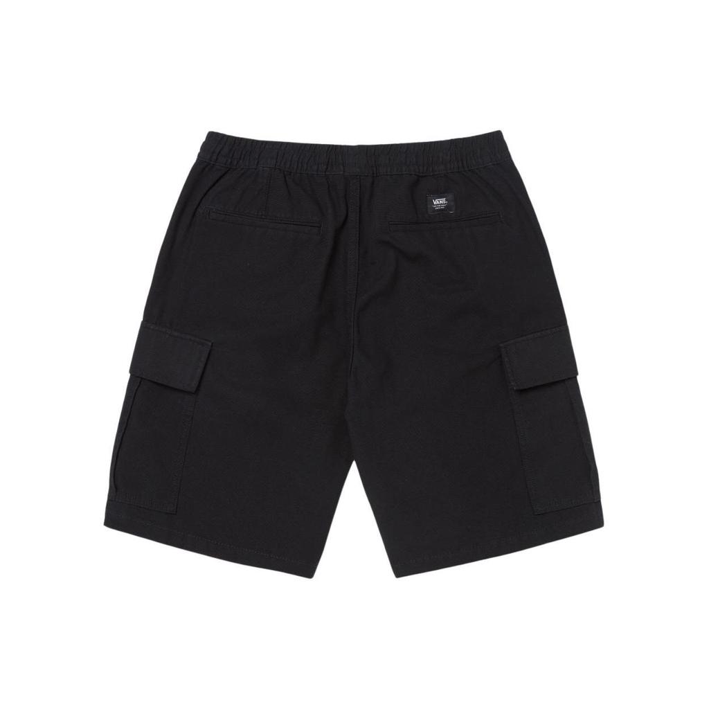 Vans Logo Patch Straight Leg Work Shorts Men shorts Black VN000G6SBLK