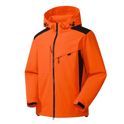 Outdoor Hooded Charging Clothes Men's Tooling Jackets, Spring and Autumn Men's and Women's Windproof and Waterproof Hiking Suits