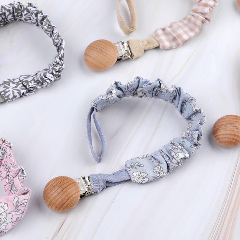 Baby Infant Cotton Pacifier Clip for Newborn Teething Soother Chew Dummy Chains