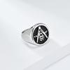 European and American Retro Style Stainless Steel Ring Mens Titanium Steel Hand Jewelry