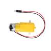 4 Sets TT Motor DC 3-6V Gearbox Motor Dual Shaft 200RPM Ratio 1:48 Motor with Tire Wheel Kit for Arduino DIY Smart Car Robot