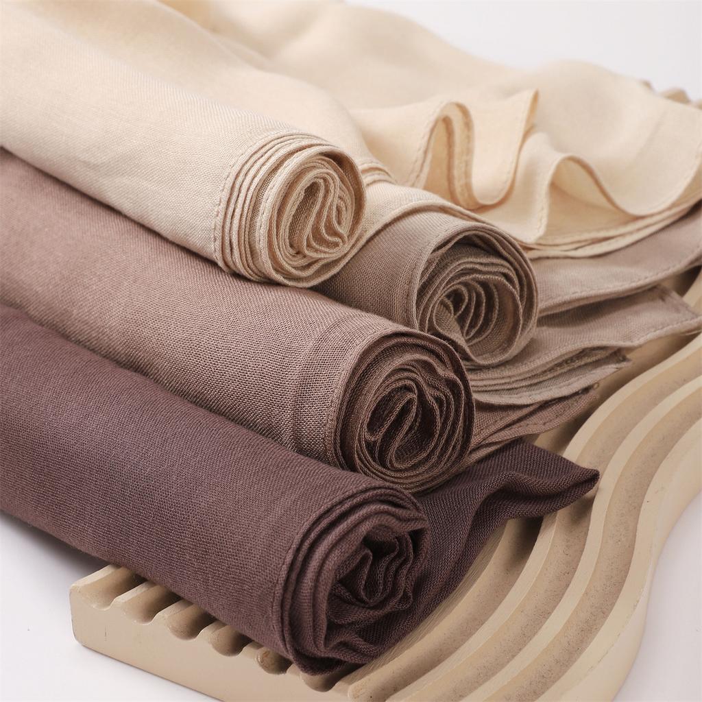 Rayon Viscose Hijab Women Muslim Scarf Shawls Abaya Women Veil Headscarf Wraps Plain Islamic Turban Headbands Foulard