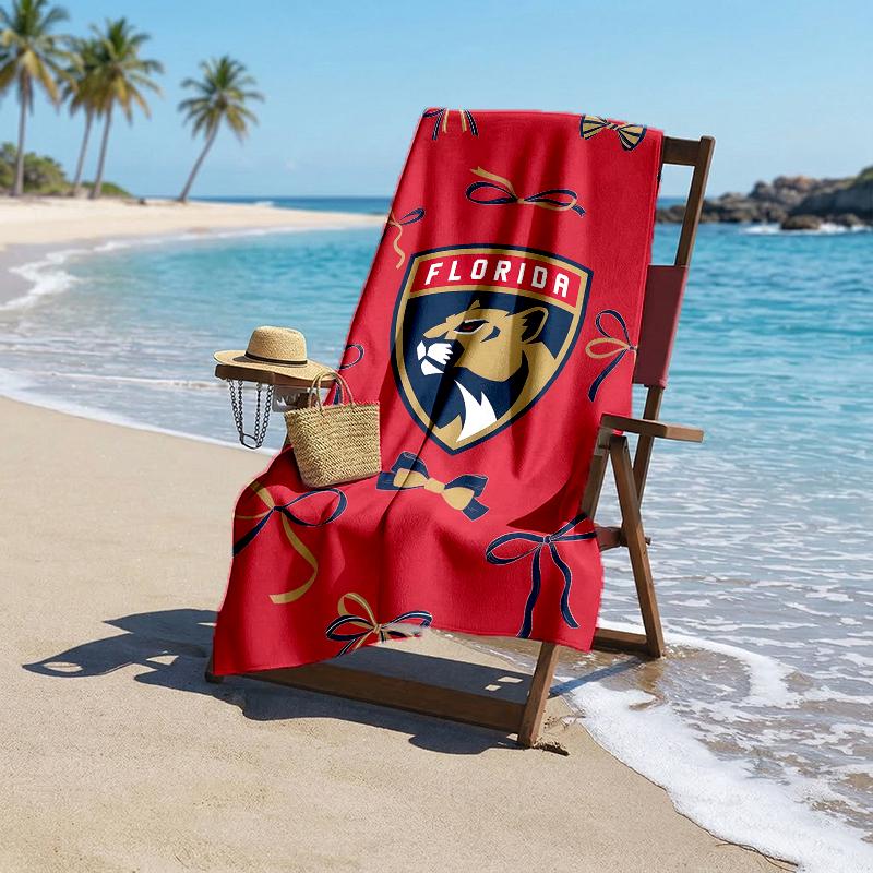 Florida Panthers Fashion Beach Towel: Ideal for Summer Adventures Soft, Absorbent and Quick Drying Suitable for Swimming and Bathing