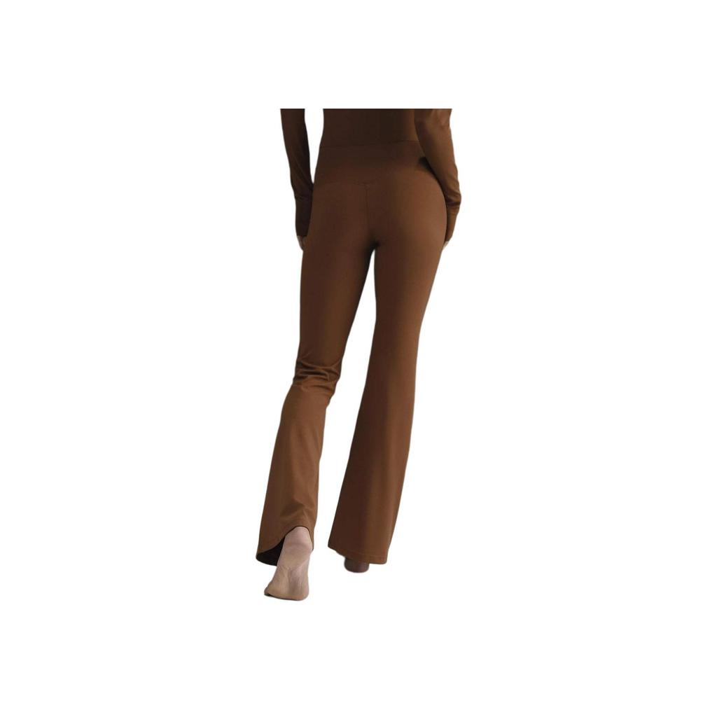 Nike Zenvy Air Series Dri-Fit High Waist Solid Color Casual Sports Pants Women Pants Light-British-Brown Black FV7922-281