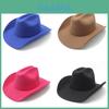 Western Cowboy Hat For Men Women Sun Protection Fedora With Wide Brim For Summer Travel