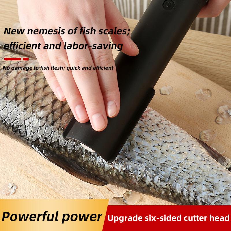 Home-use Wireless Electric Fish Scale Remover Fish Scaling Tool Commercial Fish Skining and Scaling Scraper Fish Scale Remover