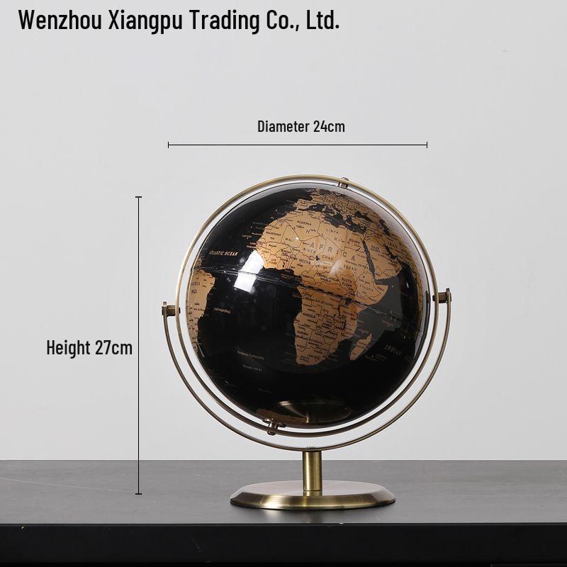 Light Luxury Globe Ornament for Office & Living Room Decor