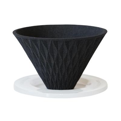 COFIL Flow Wave Wave Keramik-Kaffeefilter-Tropfer mit Spezialboden schwarz Made in Japan 13904300