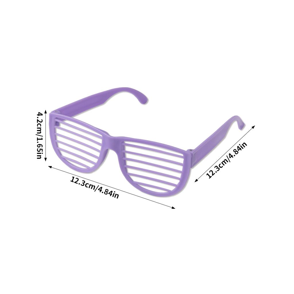 Vibrant 6/12Pcs Multi-Colored Louver Glasses Toys Children'S Boys And Girls Birthday Party Gifts Neon Sunglasses Makeup Party Photos Props
