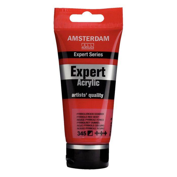 Peinture acrylique - Royal Talens - AMSTERDAM EXPERT - 75ml - Pyrole Rouge Profond - Série 3