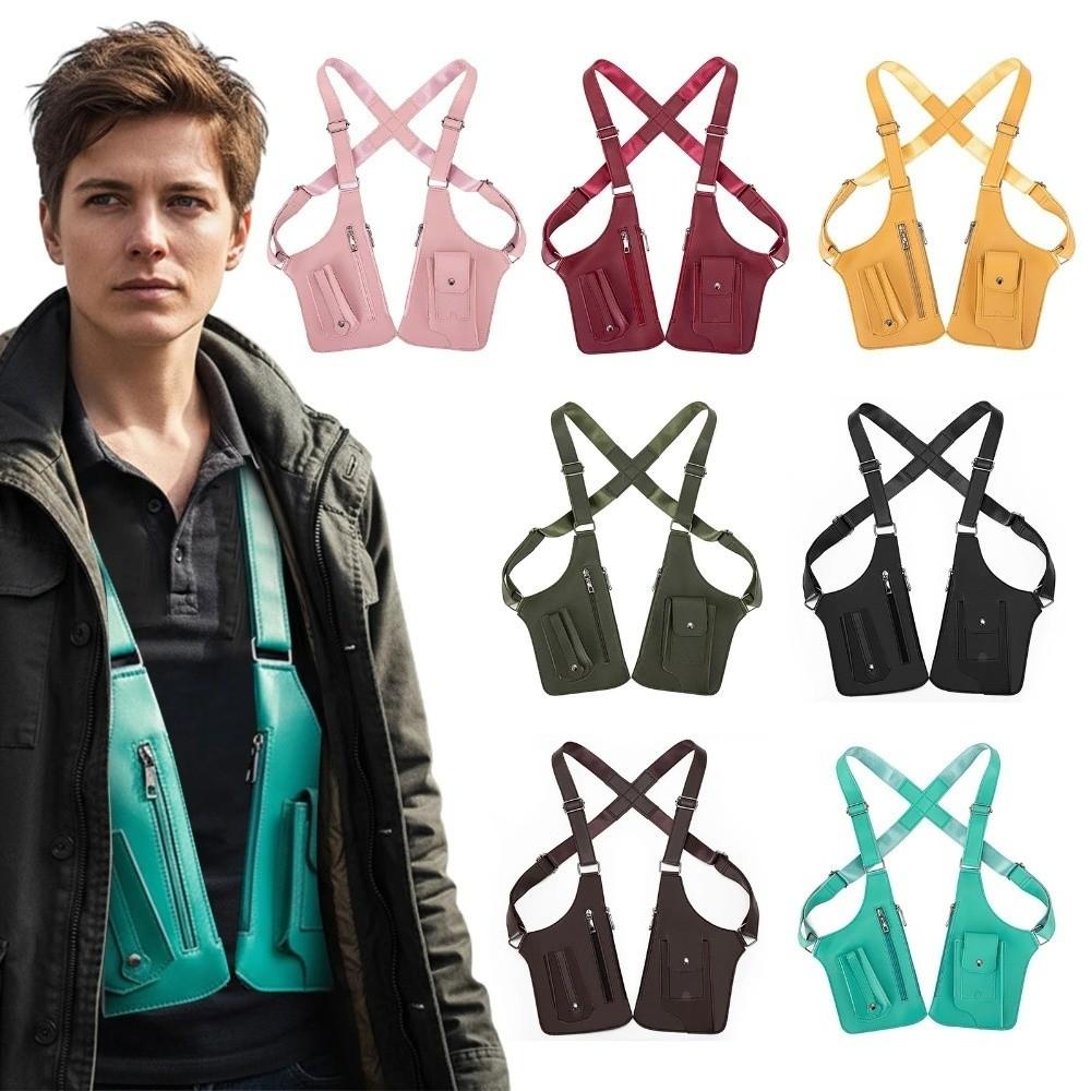 Adjustable Strap Anti-Theft Underarm Bag Vintage Underarm Strap Wallet Pocket Daily Use