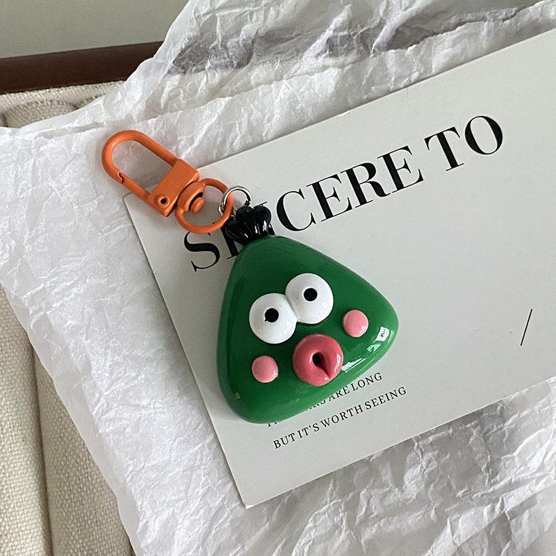 

Геометрический брелок с большим ртом, милый кулон для автомобиля, полимерная кукла, студенческая пара, подвеска для школьной сумки, аксессуары