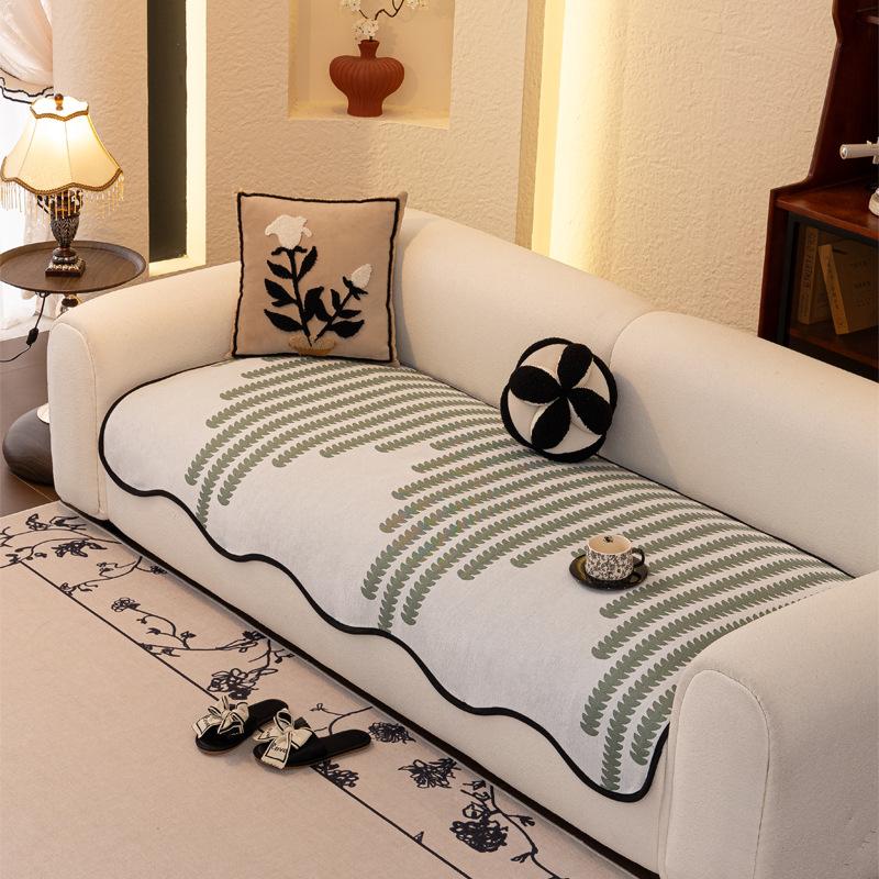 Special-Shaped Sofa Cushion Light Luxury  New Seat Cushion Universal Non-Slip Fixed Cover Cloth In All Seasons
