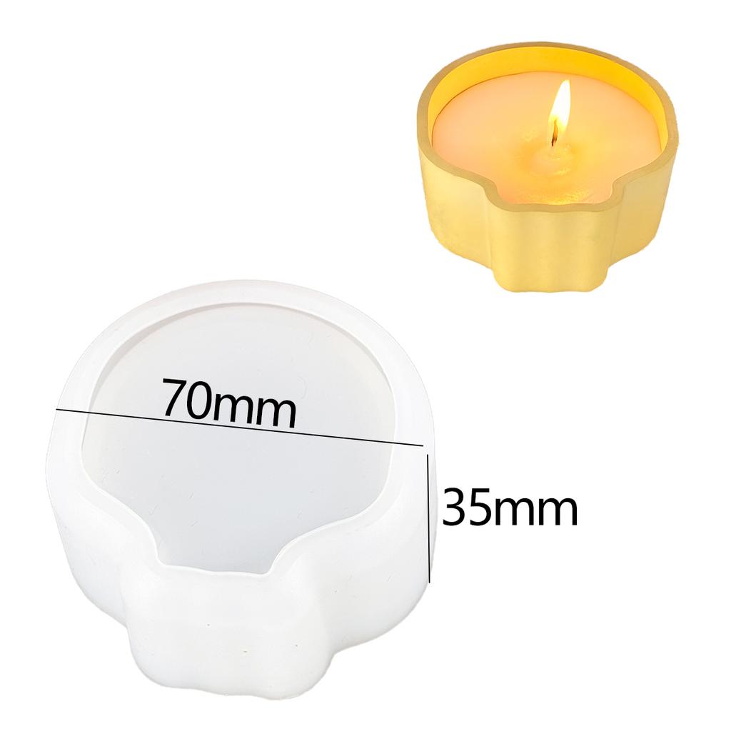 Round Candle Jar Silicone Mold DIY Square with Lid Craft Ornaments Making Plaster Concrete Epoxy Resin Storage Box Casting Molds